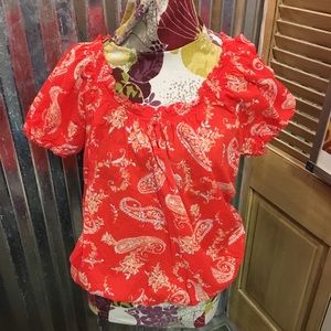 St. John’s Bay • Orange Summer Top